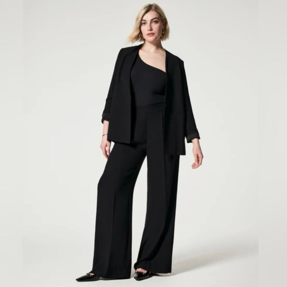 SPANX Black Wide-Leg Pants
